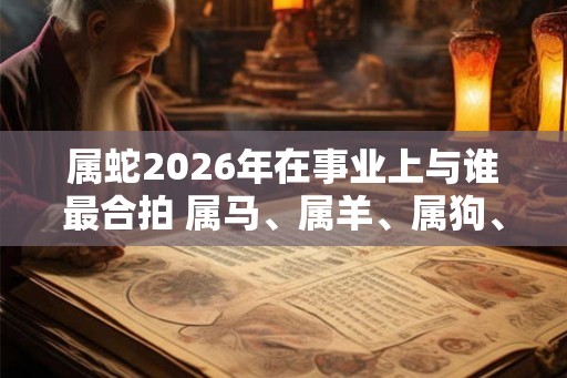 属蛇2026年在事业上与谁最合拍 属马、属羊、属狗、属猪