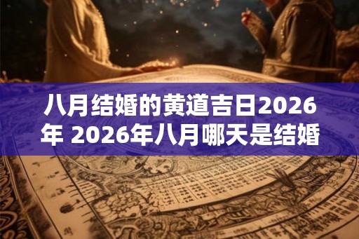 八月结婚的黄道吉日2026年 2026年八月哪天是结婚的黄道吉日