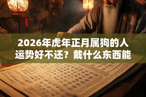 2026年虎年正月属狗的人运势好不还？戴什么东西能转运？