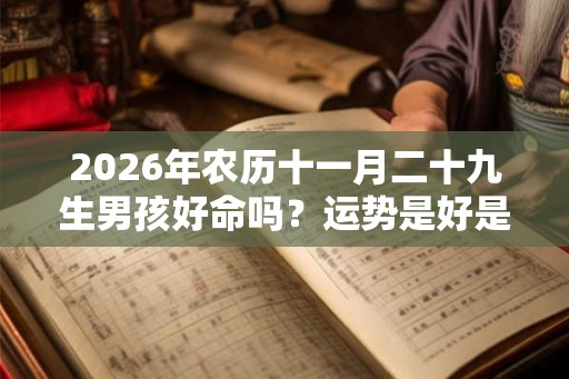 2026年农历十一月二十九生男孩好命吗？运势是好是坏？