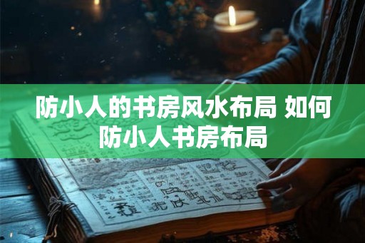 防小人的书房风水布局 如何防小人书房布局