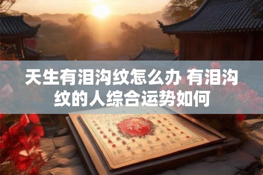 天生有泪沟纹怎么办 有泪沟纹的人综合运势如何