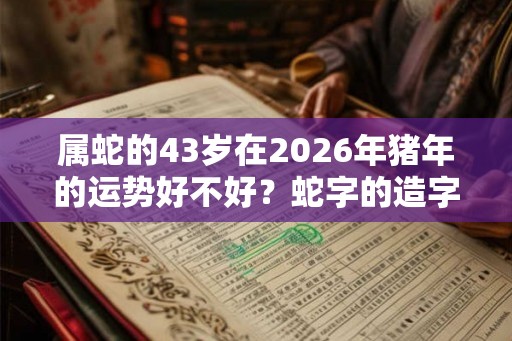 属蛇的43岁在2026年猪年的运势好不好？蛇字的造字因缘