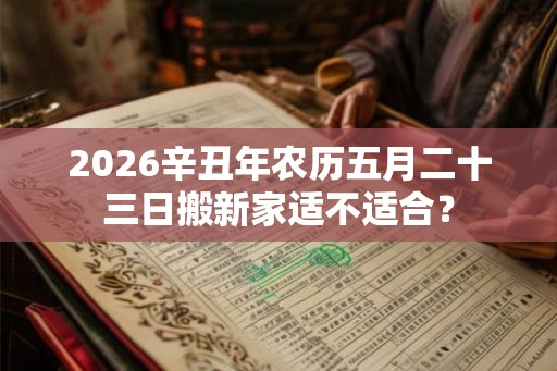 2026辛丑年农历五月二十三日搬新家适不适合？