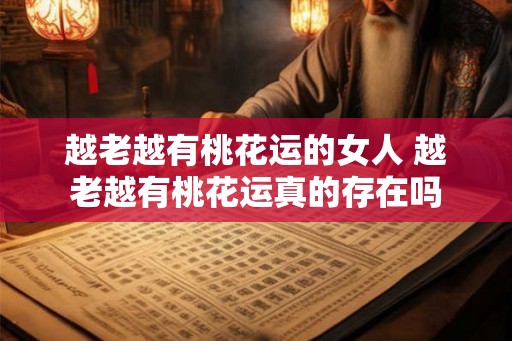 越老越有桃花运的女人 越老越有桃花运真的存在吗