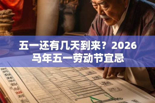 五一还有几天到来？2026马年五一劳动节宜忌
