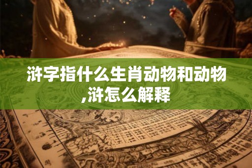 浒字指什么生肖动物和动物,浒怎么解释 浒字指什么生肖动物和动物,浒怎么解释