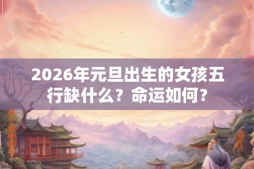 2026年元旦出生的女孩五行缺什么？命运如何？