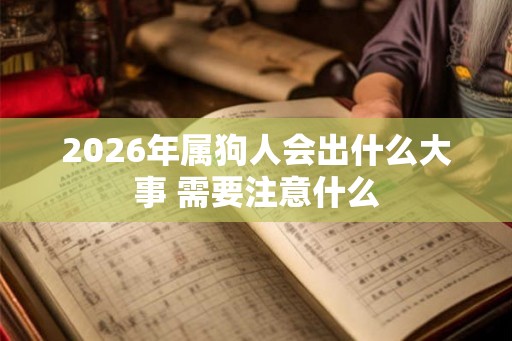 2026年属狗人会出什么大事 需要注意什么