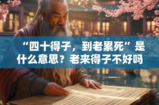 “四十得子，到老累死”是什么意思？老来得子不好吗？