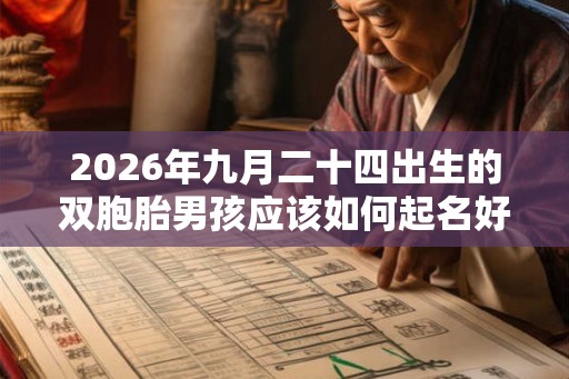 2026年九月二十四出生的双胞胎男孩应该如何起名好,五行属什么 2026年九月二十四出生的双胞胎男孩应该如何起名好,五行属什么