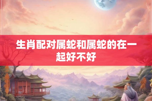生肖配对属蛇和属蛇的在一起好不好 生肖配对属蛇和属蛇的在一起好不好