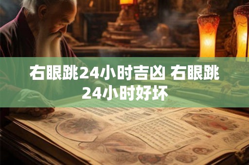 右眼跳24小时吉凶 右眼跳24小时好坏