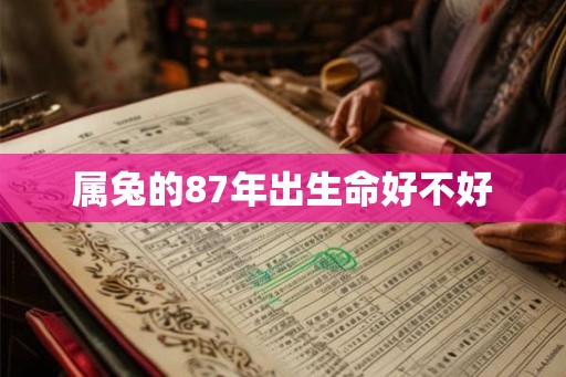 属兔的87年出生命好不好