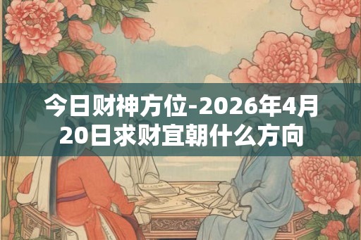 今日财神方位-2026年4月20日求财宜朝什么方向