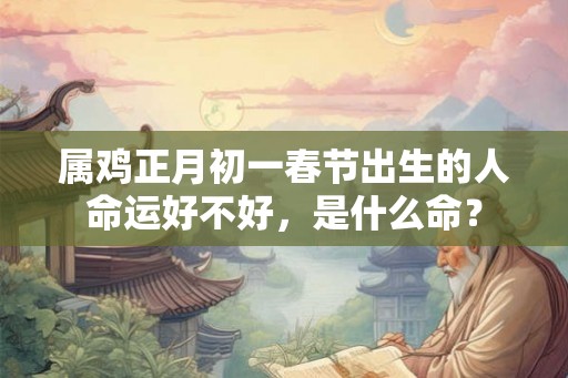 属鸡正月初一春节出生的人命运好不好，是什么命？