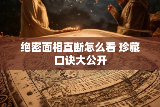 绝密面相直断怎么看 珍藏口诀大公开