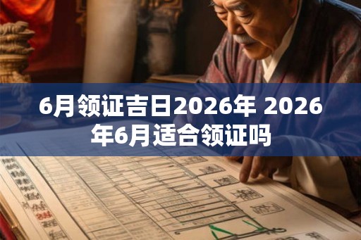 6月领证吉日2026年 2026年6月适合领证吗