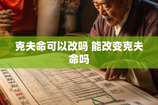 克夫命可以改吗 能改变克夫命吗 克夫命可以改吗 能改变克夫命吗
