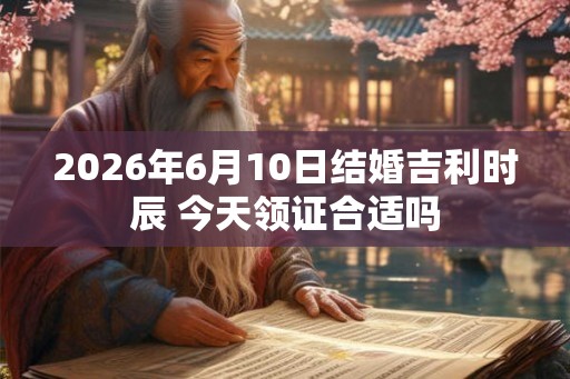 2026年6月10日结婚吉利时辰 今天领证合适吗