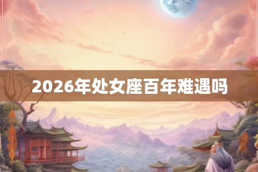 2026年处女座百年难遇吗
