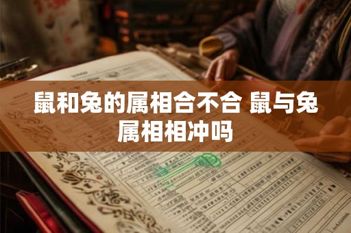 鼠和兔的属相合不合 鼠与兔属相相冲吗