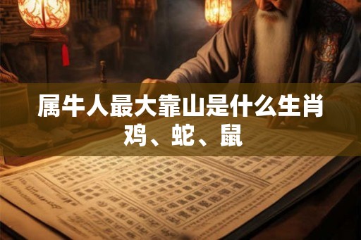 属牛人最大靠山是什么生肖 鸡、蛇、鼠