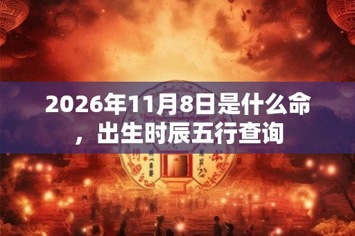 2026年11月8日是什么命，出生时辰五行查询