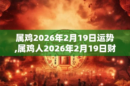 属鸡2026年2月19日运势,属鸡人2026年2月19日财运,生肖鸡2026年2月19日运势 属鸡2026年2月19日运势,属鸡人2026年2月19日财运,生肖鸡2026年2月19日运势