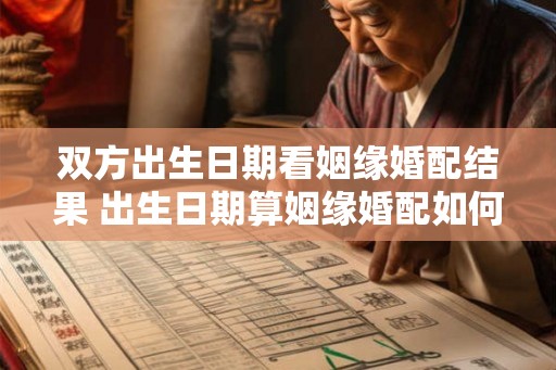 双方出生日期看姻缘婚配结果 出生日期算姻缘婚配如何