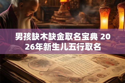 男孩缺木缺金取名宝典 2026年新生儿五行取名