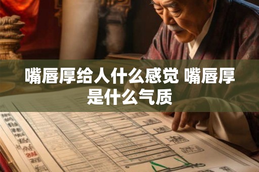 嘴唇厚给人什么感觉 嘴唇厚是什么气质