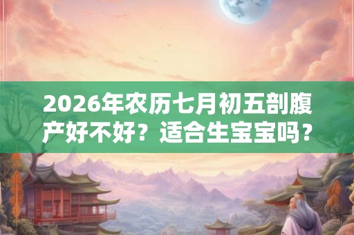 2026年农历七月初五剖腹产好不好?适合生宝宝吗? 2026年农历七月初五剖腹产好不好?适合生宝宝吗?