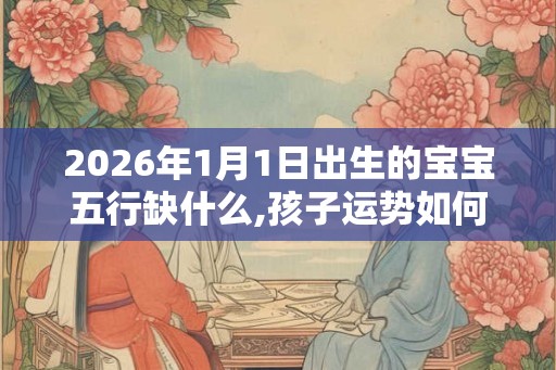 2026年1月1日出生的宝宝五行缺什么,孩子运势如何 2026年1月1日出生的宝宝五行缺什么,孩子运势如何
