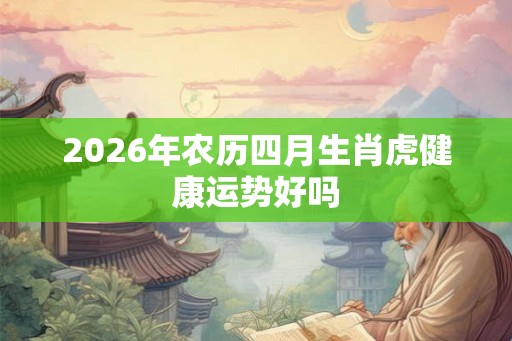 2026年农历四月生肖虎健康运势好吗