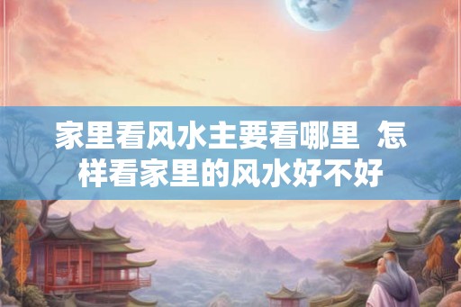 家里看风水主要看哪里  怎样看家里的风水好不好