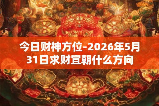 今日财神方位-2026年5月31日求财宜朝什么方向