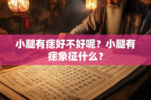 小腿有痣好不好呢？小腿有痣象征什么？