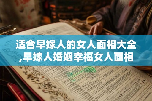 适合早嫁人的女人面相大全,早嫁人婚姻幸福女人面相解析！
