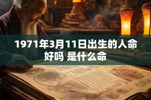 1971年3月11日出生的人命好吗 是什么命