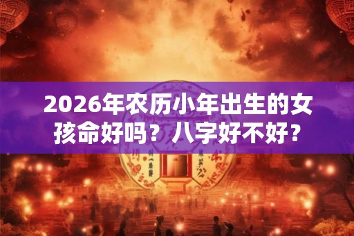 2026年农历小年出生的女孩命好吗？八字好不好？