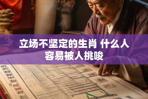 立场不坚定的生肖 什么人容易被人挑唆 立场不坚定的生肖 什么人容易被人挑唆