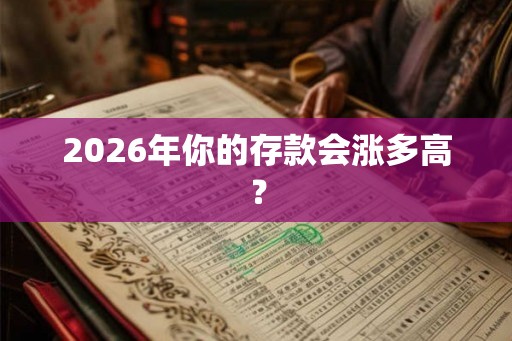 2026年你的存款会涨多高？