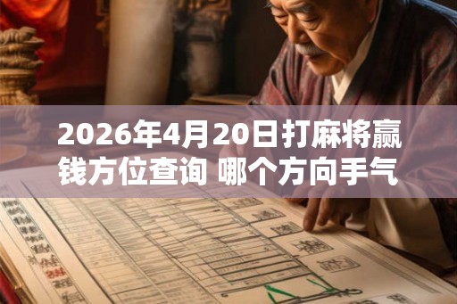 2026年4月20日打麻将赢钱方位查询 哪个方向手气佳