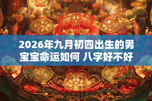 2026年九月初四出生的男宝宝命运如何 八字好不好