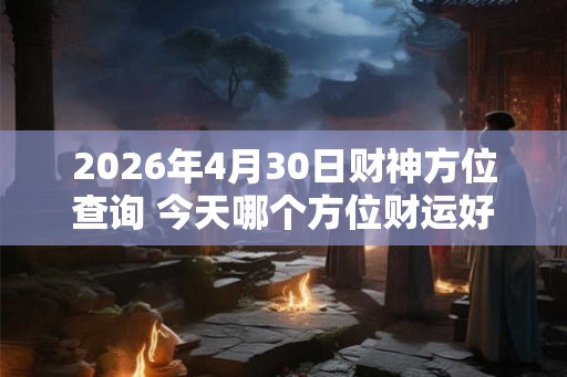 2026年4月30日财神方位查询 今天哪个方位财运好