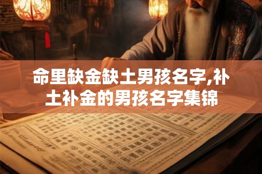 命里缺金缺土男孩名字,补土补金的男孩名字集锦