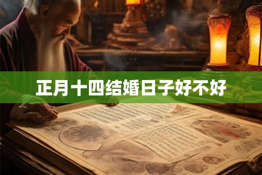 正月十四结婚日子好不好