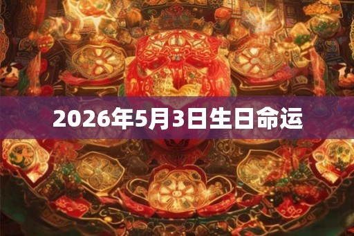 2026年5月3日生日命运