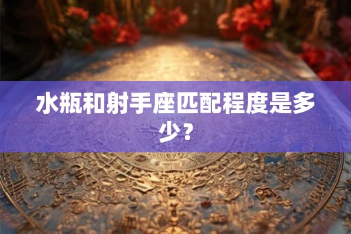 水瓶和射手座匹配程度是多少？